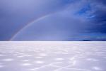 Rainbow over the Bonneville Salt Flats