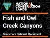 Fish and Owl Creek Canyons brochure heading