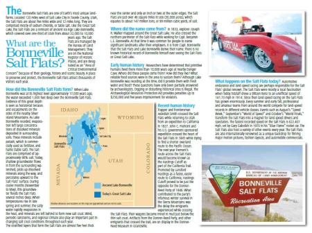 Bonneville Salt Flats Brochure | Bureau Of Land Management