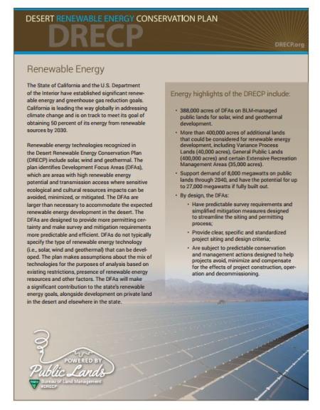 U.S. Renewable Energy Factsheet