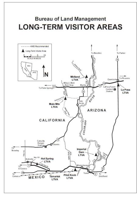 Long-Term Visitor Area (LTVA) - MAP | Bureau Of Land Management