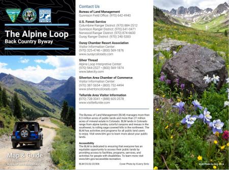 Cover of the Alpine Loop Map & Guide